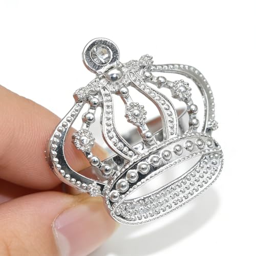 Davifina Crown Napkin Rings Set of 12 for Christmas Wedding Table Decor by Davifina - Used condition - Image 7