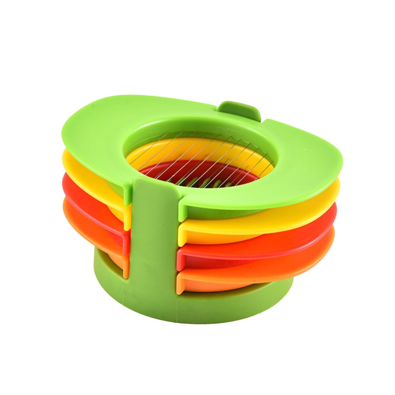 Cabilock Stainless Steel Egg Slicer and Separator Multifunctional Egg Cutter with Stable Base Holder for Safe and Easy Slicing Kitchen Gadget for Cooking and Meal Prep