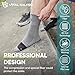 VitalSalveo Ankle Brace Compression Ankle Sleeve with Germanium and Charcoal For Plantar Fasciitis, Foot Pain, Sprained Ankles, Arthritis, Inflammation Relief,Circulation,For Men and Women,Suitable for Day and Night Use (1PC)/Medium