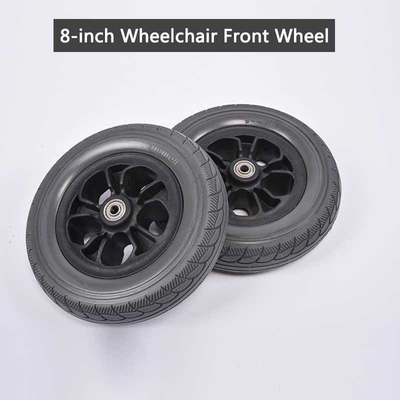 Roue Avant 8 Pouces Pour Fauteuil Roulant électrique - Gris, PVC, Neuf