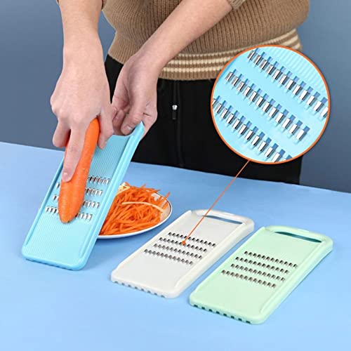 Mandolina para verduras con rallador y cortador de mano miniatura 5