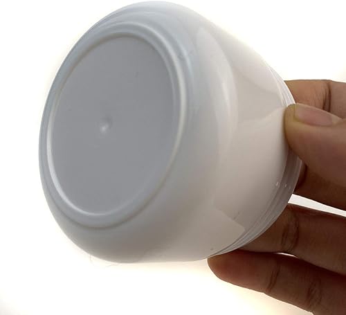 Miniatura 3 de 3 tarros de plástico blanco de 8 onzas (8.5 fl oz), recipientes de loción, tarros de crema con revestimientos interiores extraíbles y tapas de