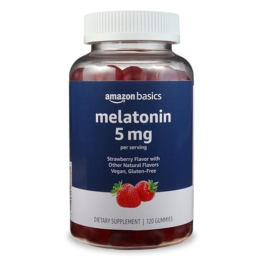Amazon Basics Strawberry Melatonin Gummies