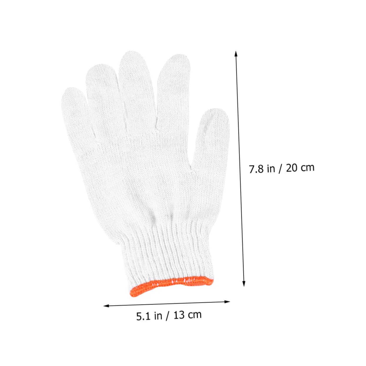 Moufles de Travail Antidérapants en Fil de Coton, Lot de 24 Paires