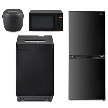 477B 冷蔵庫　200L強　洗濯機　容量7kg 電子レンジ　大きめ家電セット Amazon | 一人暮らし 家電セット 冷蔵庫 洗濯機 電子レンジ 3点