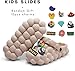 LEPHYON Bubble Slides for Kids|Golf Ball Slides|Gargen Clogs for Girls|Funny Bubble Slippers Boys Comfy Anti-Slip Lightweight Protect Foot Beige 10.5-11