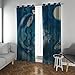 HOBBOY Marc Chagall Painting Art Window Curtains Darkening Privacy Curtain Blue Curtains for Living Room Bedroom Kids Room Nursery Room 2 Panels 2X W38xL63in
