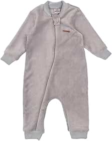 Macacão Fleece Bebê Liso Peluciado Com Zíper Inverno