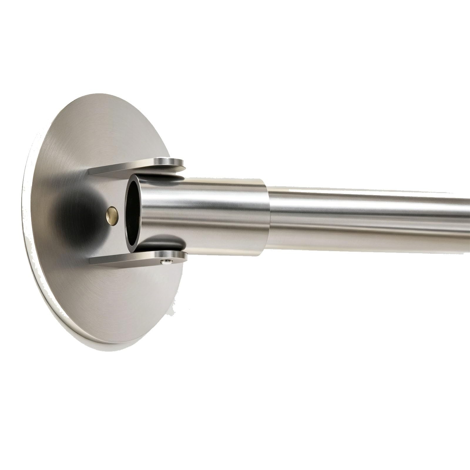 Tension Shower Curtain Rod, Tension Curtain Rods No Drill, Both Ends Can Rotate 180°, for Bathroom, Window, Closet, Cabinet(Silver,100-160cm/39-63in)