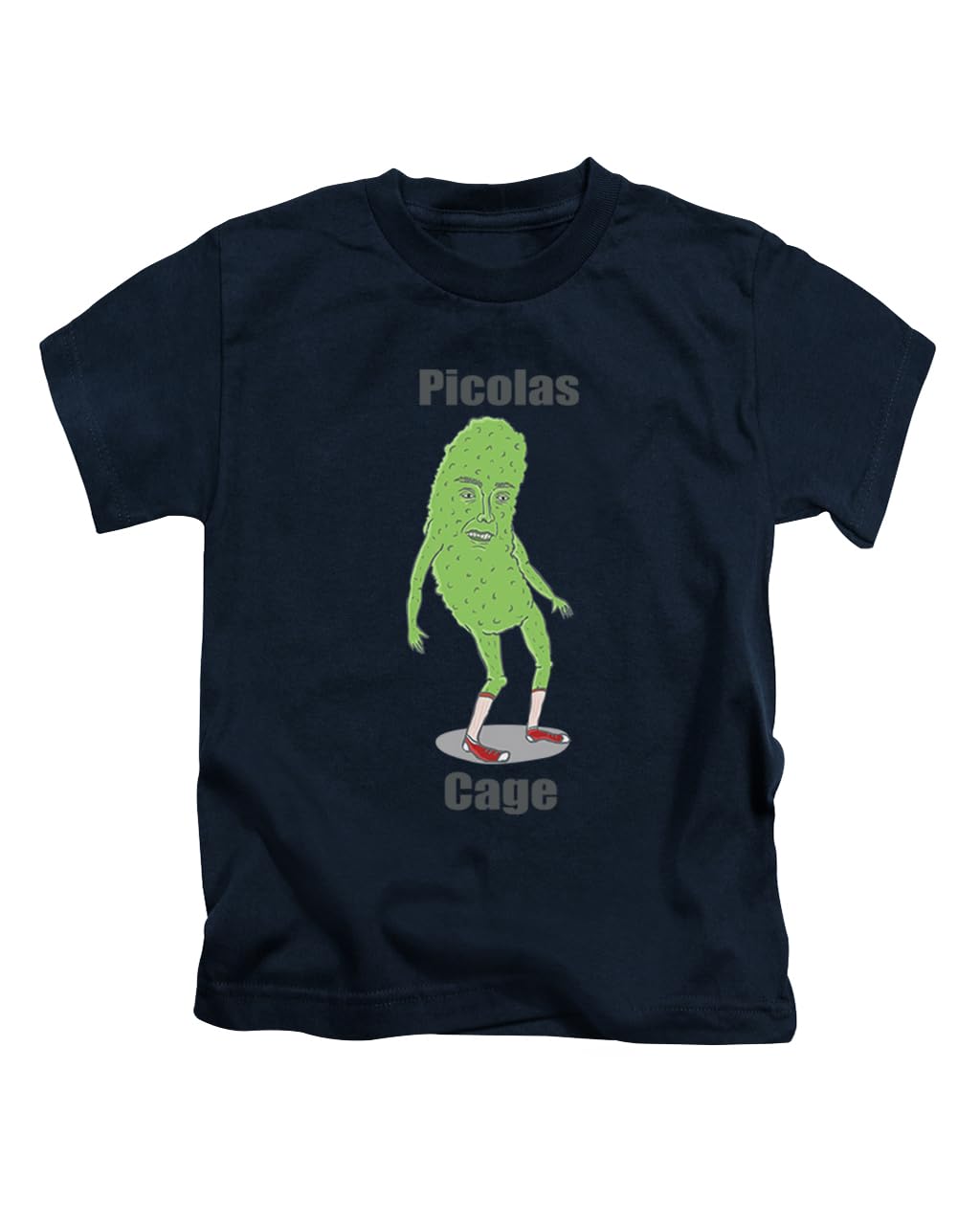 New Spirit Original Unisex Navy Blue Picolas Cage, Silly Weird Memes Tee T-Shirt Funny T Shirt Top