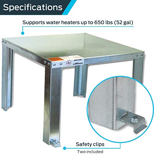 Holdrite Quickstand 22 Inch Water Heater Stand, Up To 52 Gallons, Unassembled, 40-S-22-U #TOP1