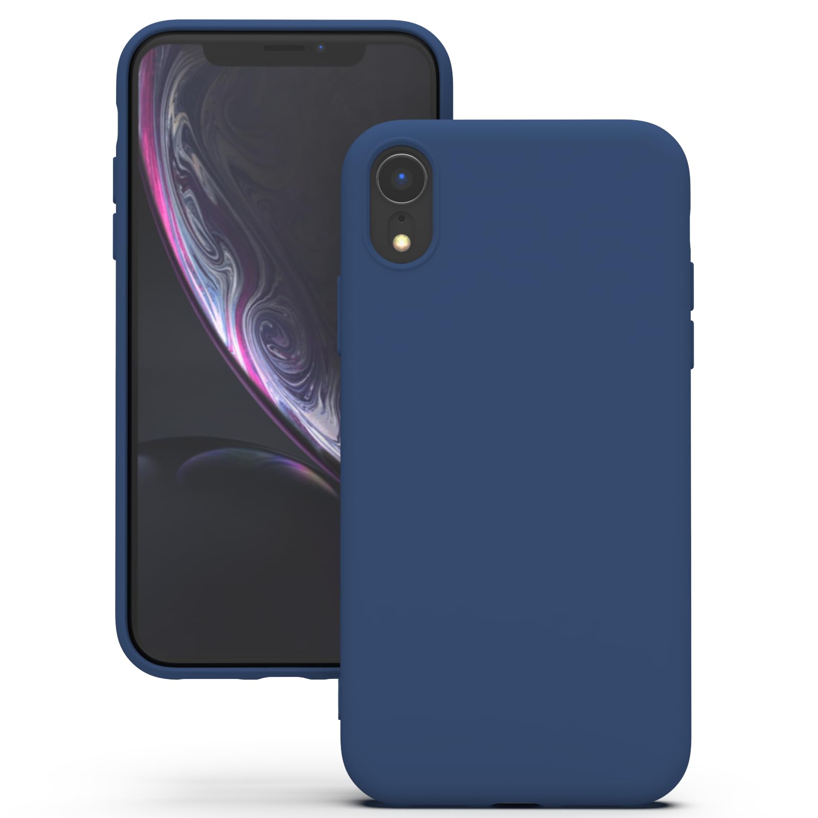 YATWIN Silicone Case for iPhone XR, Soft-Touch, Shockproof, DustProof, Antiskid Full Body Armour Phone Cover for Apple iPhone XR - Dark Green — view 135