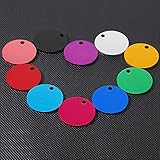 Hotop Round Anodized Aluminum Blanks Colorful Engraving Dog Tags Blank Discs 1 Inch Blank Stamping...