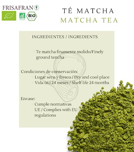 FRISAFRAN - Tè Verde Matcha Biologico in polvere |...