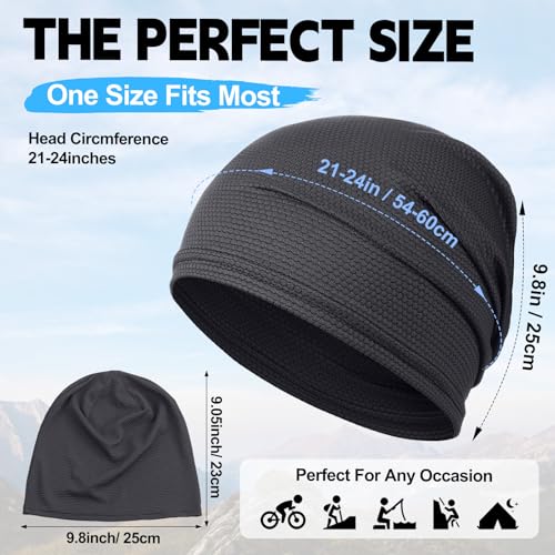 Image of JenPen Cooling Skull Cap for Men Women, Breathable 3D Mesh Quick Dry Helmet Liner, Summer Sweat Wicking Running Cycling Cap