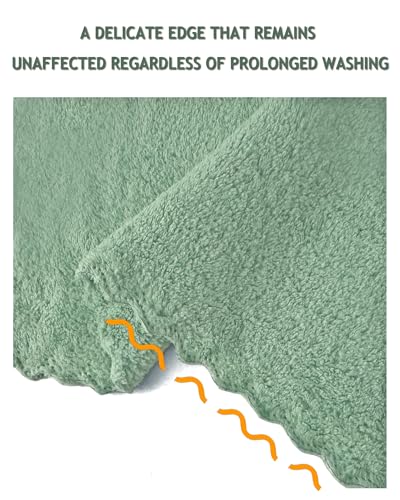 Image of 10''x10''Baby Washcloths with Hanging Strap, Microfiber Baby Towels for Newborns,Extra Absorbent and Soft Burp Cloth for Infants and Toddlers,Gentle On Sensitive Skin (Coral Fleece-18)