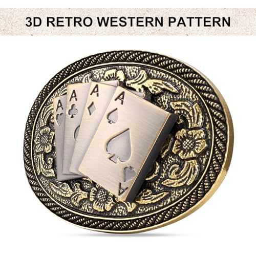 Image of Western Cowboy Belt Buckle for Men Vintage Cowboy Cowgirl Rodeo Texas Buckle Longhorn Bull Belt Buckles