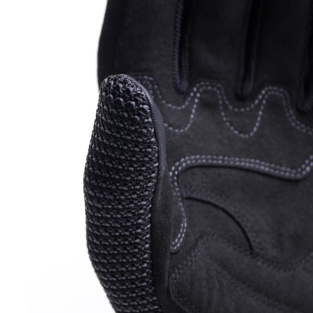 Dainese - Torino Gloves, Gants de Moto en Textile avec Protections des Articulations, Compatibilité Écrans Tactiles, Gants Moto pour Hommes, Noir