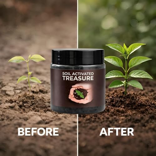 Image of Soil Activator for Plants, Organic Soil Enhancer Powder for Root Growth & Nutrient Absorption, Garden Soil Booster for Indoor & Outdoor Plants 100g (3)