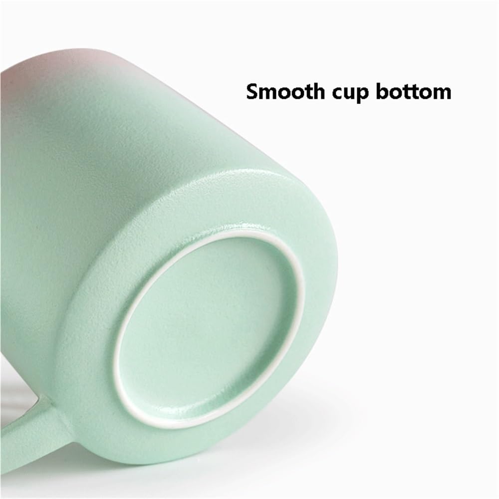 Kaffeetasse aus Keramik Kaffeetasse mit Farbverlauf, 1er-Set, Keramikfilter zur Tee- und Wassertrennung mit Deckel, Fassungsvermögen der Tasse 325 ml, for Männer und Frauen im Büro Tee-Wasser-Tasse Na