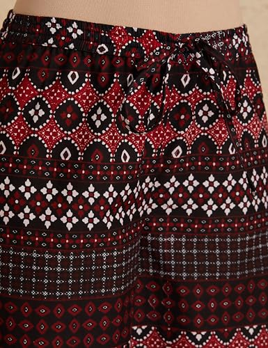 Image of Amazon Brand - Myx Women Relaxed Cotton Flared Palazzo (Available in Plus Sizes)