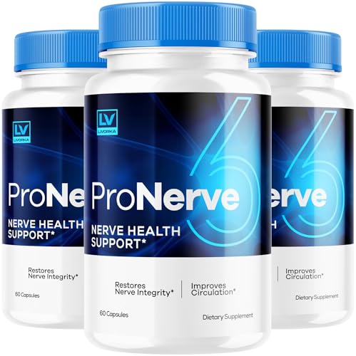 Pronerve 6 Nerve Health Advanced Formula Supplement Support Pills - 180 Capsules (3 Month Supply) - Pack of 3