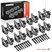 A-Premium 16Pcs Alloy Steel LS1 Rocker Arms and Bolts with Trunion Kit Compatible with GM LS2 LS6 LQ4 LQ9 LY5 LY6 LM7 346, 1.7 Ratio, 4.8L 5.3L 5.7L 6.0L