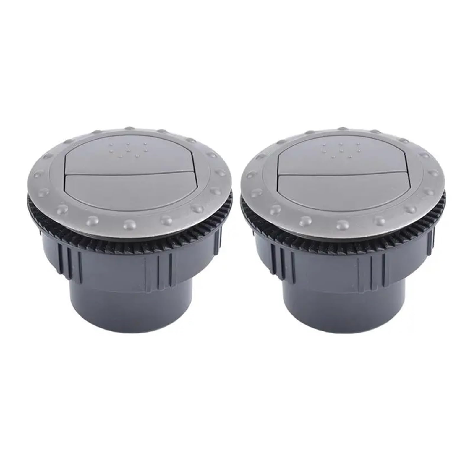 Dfgbapkbl Grey Car Heater Outlet Air Vent 2Pcs 60Mm Dashboard Air Vent Outlet Conditioning Deflector Side Roof For Car Universal Conditioner(Grey)