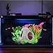 GOFYLIN Fish Tank Decorations kit, Aquarium Decor Hideaway Rock Cave x 1pc, Fish Tank Accessories Aquatic Plants x 6pcs