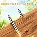 BAISDY 300Pcs Double Headed Nails with 3 Sleeve Tools, Double Sided Nails For Baseboards