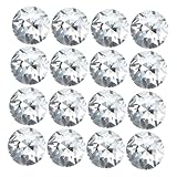 DECORNIJIA 30 Stück Teiliges Kristallknopf Klarem Glas Glatte Oberfläche...