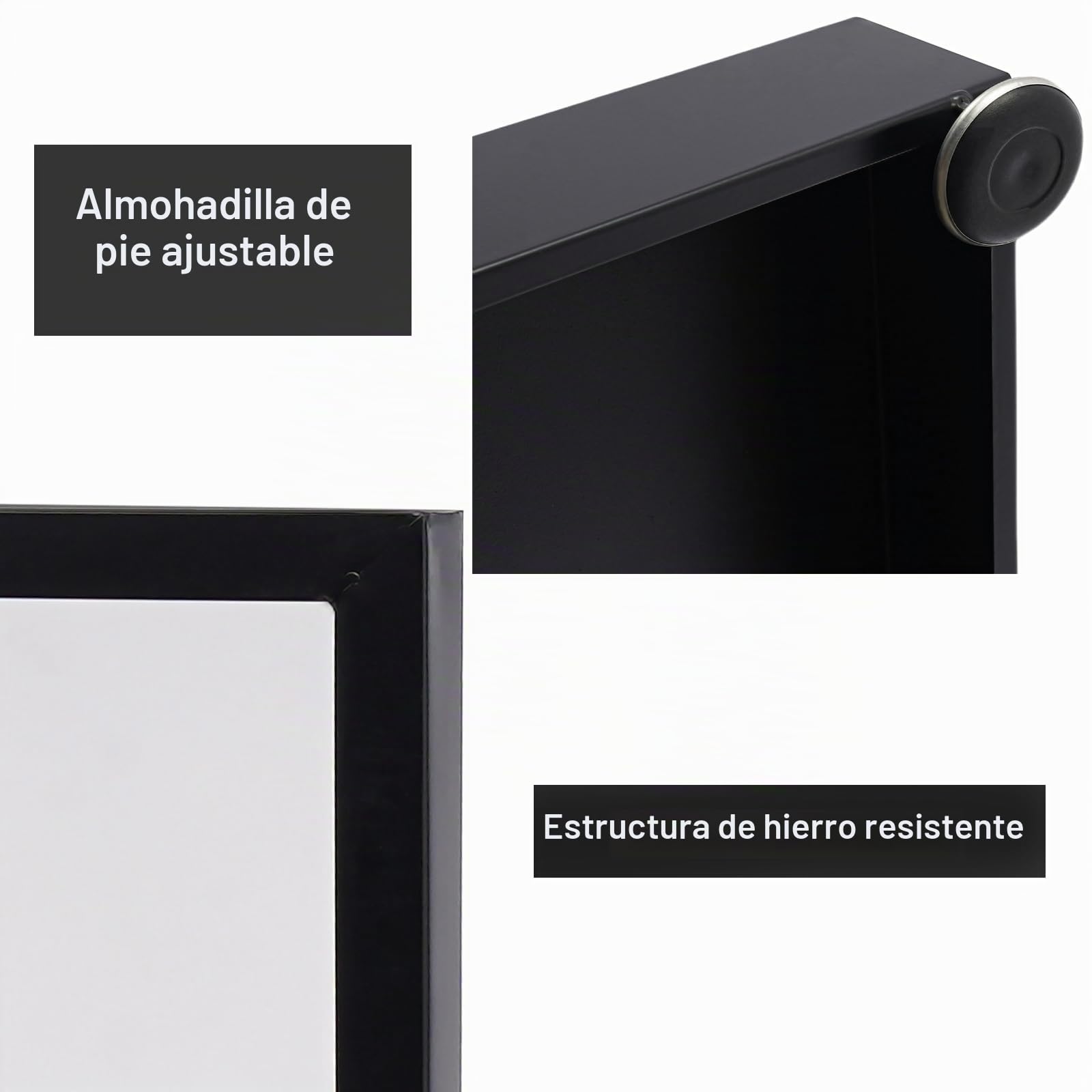 Soporte de información 64 x 89 cm negro para carteles, soporte de suelo, 167 cm de altura, soporte para carteles, soporte publicitario para bodas, ferias, tiendas minoristas y menús