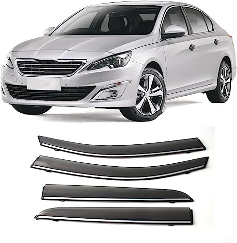 Déflecteurs de vitre Peugeot 408 T9 anti-pluie et vent