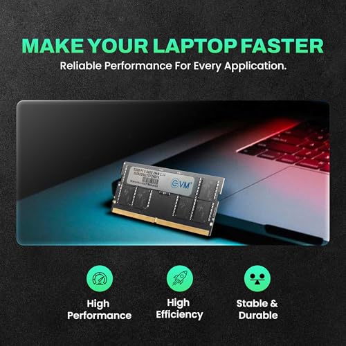 Image of EVMT 32GB DDR5 5600MHz SODIMM RAM - High-Performance Laptop Ram, CL19, 1.1V, 288-Pin, 10-Year Warranty(EVMT32G5600S86P)