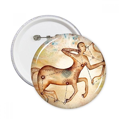 Badge Sagittaire bouton constellation pour décoration vêtement DIYthinker S 5pcs