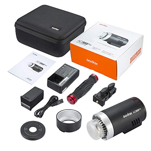 Godox AD300Pro TTL Flash extérieur Vedio Monolight stroboscopique 5600 K ± 100 K 300 WS TTL intégré sans Fil 2,4 G 1/8000 HSS pour Appareil Photo Nikon Canon Sony Fuji Olympus Panasonic (AD300PRO) - Image 7