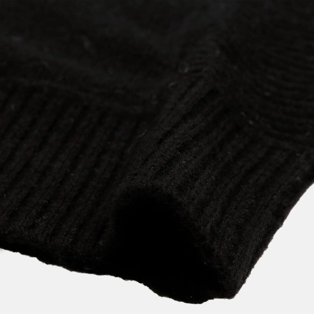 Amazhiyu Women's 100% Wool Button Down Sweaters Winter Long Sleeve Knit Cardigan - Image 5