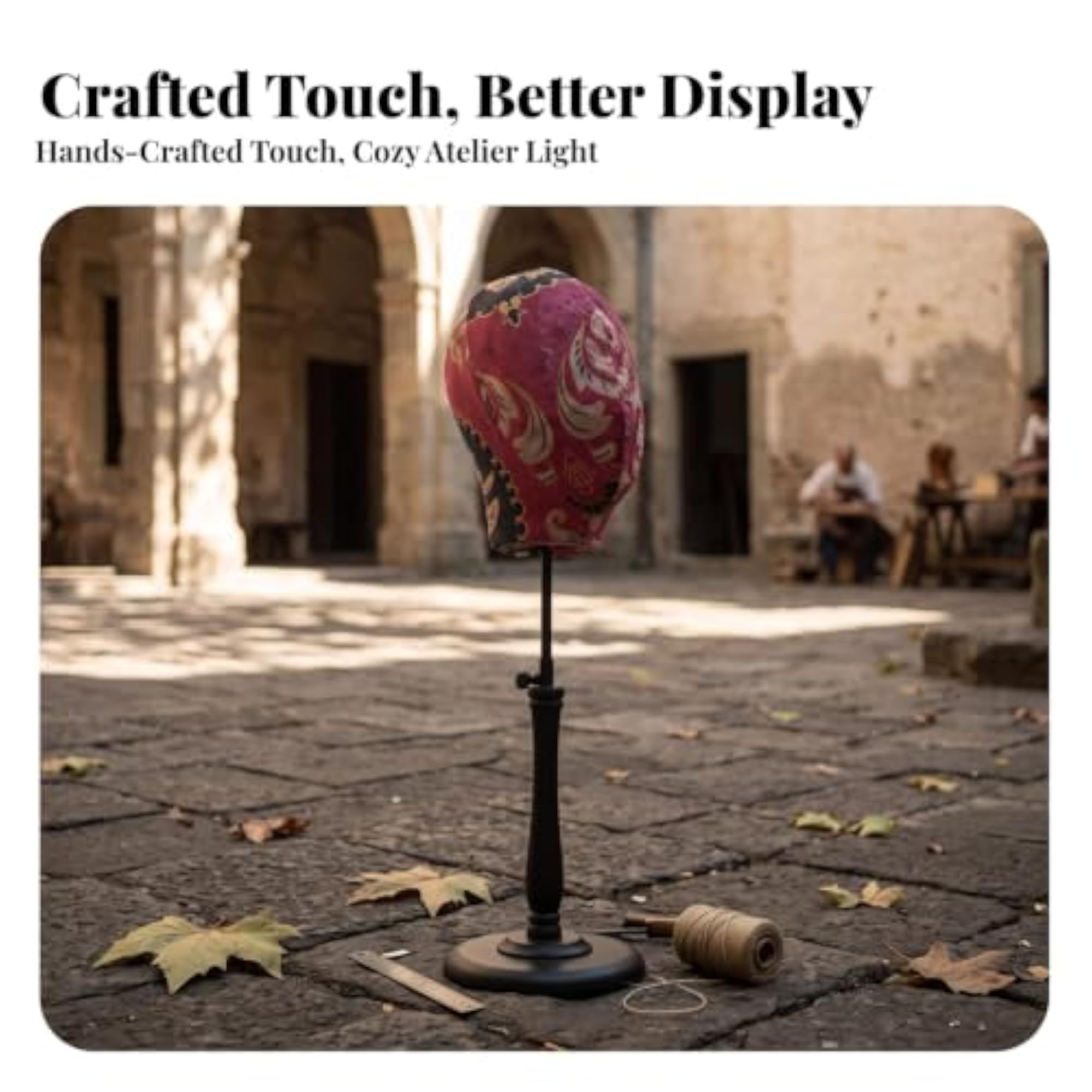 Adjustable Professional Cloth Head Display Stand