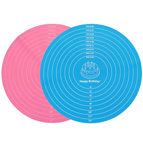 Round Cake Mat with Measurements