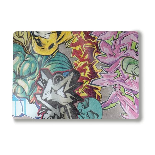 Glossy Glitter Laptop Skin Compatible with Surface Laptop 7 15" (2024) - Graffiti Wild Styles - Premium 3M Vinyl Protective Wrap Decal Cover - Easy to Apply | Crafted in The USA by MightySkins