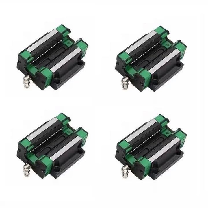 HJCMOONB Professional 2PCS HGR20 HGR15 Square Linear Guide Rail+4PCS Slide Bearing Block HGH15CA HGW15CA HGH20CA HGW20CA