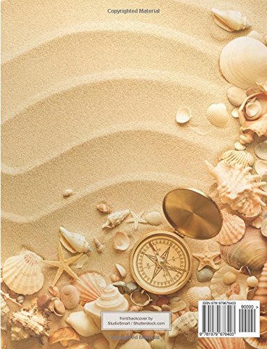 DÉKOKIND Reisenotizbuch zum Selberschreiben | DIN A4, 100+ Seiten, Register, Vintage Softcover | Perfekt als Abschiedsgeschenk | Motiv: Strandmotiv