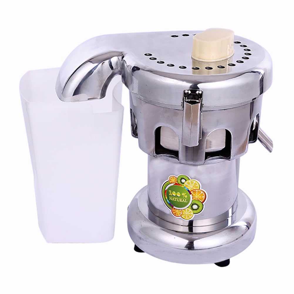 MYUYEE Commercial Juice Extractor, 370W Heavy Duty Cold Press Juicer, 2800r/min Electric Citrus Juicer, Stainless Steel Centrifugal Juicer Machine with 2L Large Feed Chute