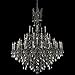Elegant Lighting 9245G54PW-GT/RC Rosalia Collection 45-Light Large Hanging Fixture with Royal Cut Golden Teak Crystals, Pewter Finish
