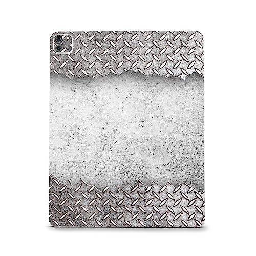 Image of MightySkins Carbon Fiber Skin Compatible with Apple iPad Pro 12.9 inch M2 6th Gen (2022) Full Wrap Kit - Ripped Metal | Protective, Durable Textured Carbon Fiber Finish | Easy to Apply | Made in The USA