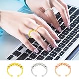 Zoom IMG-1 euzuxu 3 pezzi anello ansia Zoom IMG-1 euzuxu 3 pezzi anello ansia