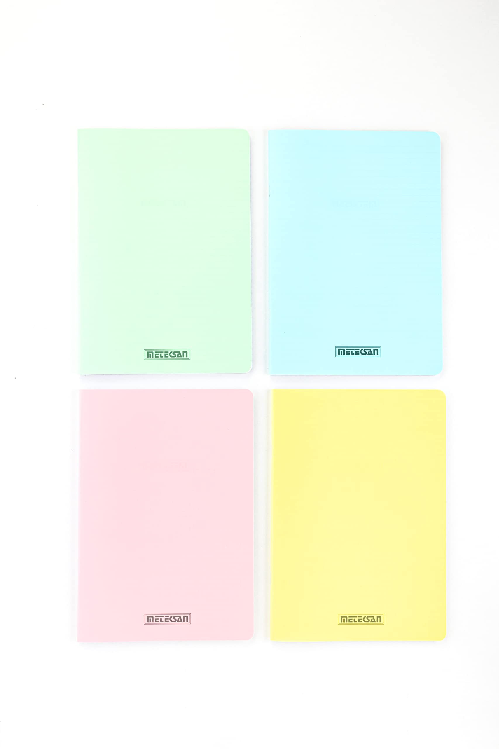 Meteksan Seren Pastel A5 PP Kapaklı Defter, 60 Yaprak, Kareli, Sarı 2li paket