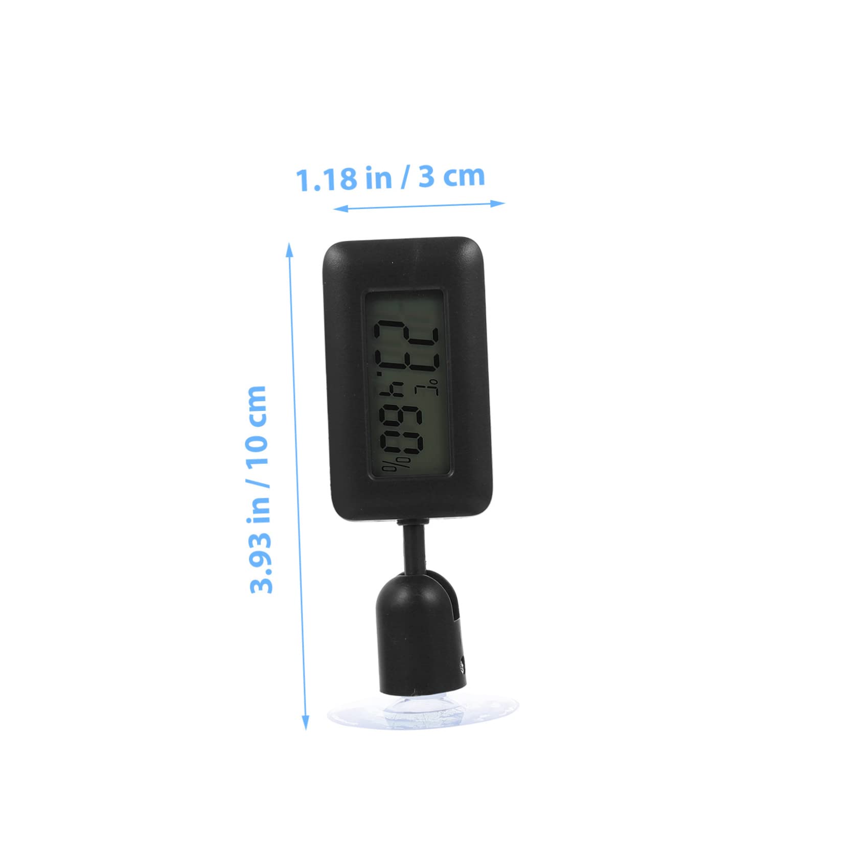 Yardwe 4stücke Reptilien Terrarium Thermometer Mit Saugnapf Drehbar Hygrometer Für Präzise Temperaturmessung Im Terrarium Aquarium Für Haustiere Einfache Installation Und Design