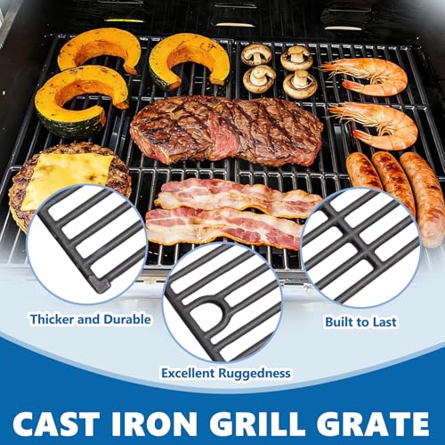 Image of SafBbcue Grill Parts Kit for Nexgrill 720-0925P 720-0925 Replacement Parts 4 Burner, Grill Grates for Nexgrill 5 Burner 720-0925 Cast Iron, Porcelain Steel Grill Heat Plates for Nexgrill 720-0925P