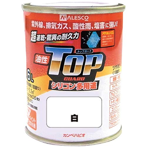 ALESCO カンペ 油性トップガード1.6L白 1190011-2233